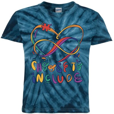 Choose To Include Autism Awareness Kids Tie-Dye T-Shirt