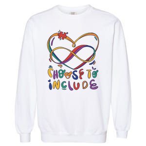 Choose To Include Autism Awareness Garment-Dyed Sweatshirt