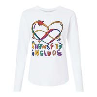 Choose To Include Autism Awareness Womens Cotton Relaxed Long Sleeve T-Shirt