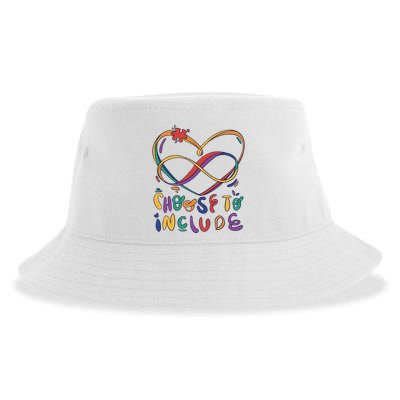 Choose To Include Autism Awareness Sustainable Bucket Hat