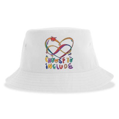 Choose To Include Autism Awareness Sustainable Bucket Hat