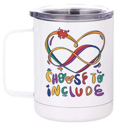 Choose To Include Autism Awareness 12 oz Stainless Steel Tumbler Cup