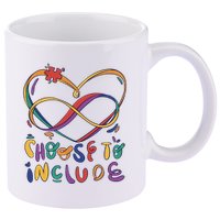 Choose To Include Autism Awareness 11oz C Handle Ceramic Mug