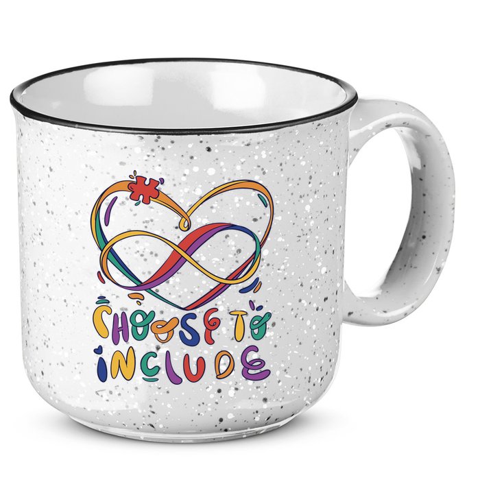 Choose To Include Autism Awareness 15oz Campfire Ceramic Mug