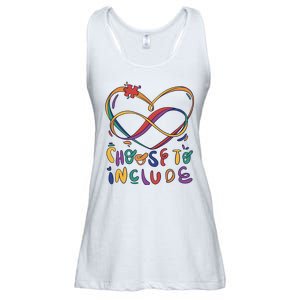 Choose To Include Autism Awareness Ladies Essential Flowy Tank