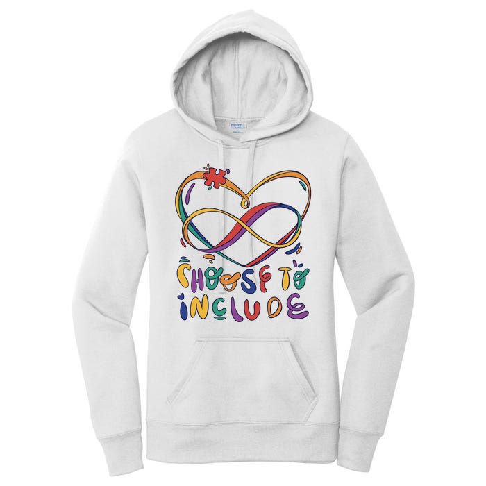 Choose To Include Autism Awareness Women's Pullover Hoodie