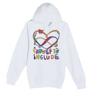 Choose To Include Autism Awareness Premium Pullover Hoodie