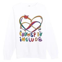 Choose To Include Autism Awareness Premium Crewneck Sweatshirt