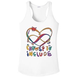 Choose To Include Autism Awareness Ladies PosiCharge Competitor Racerback Tank