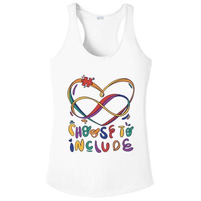 Choose To Include Autism Awareness Ladies PosiCharge Competitor Racerback Tank