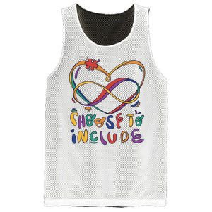 Choose To Include Autism Awareness Mesh Reversible Basketball Jersey Tank