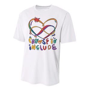 Choose To Include Autism Awareness Performance Sprint T-Shirt