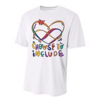 Choose To Include Autism Awareness Performance Sprint T-Shirt