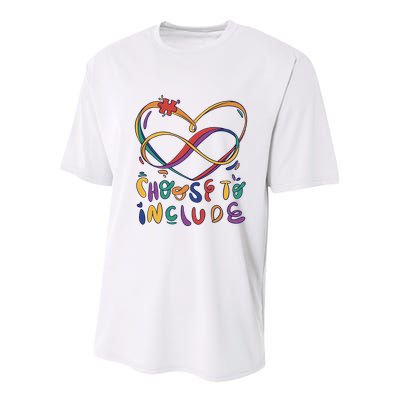 Choose To Include Autism Awareness Youth Performance Sprint T-Shirt