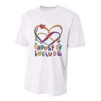 Choose To Include Autism Awareness Youth Performance Sprint T-Shirt