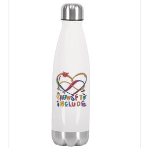 Choose To Include Autism Awareness Stainless Steel Insulated Water Bottle