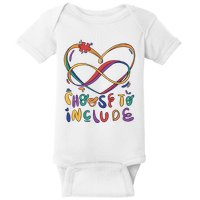 Choose To Include Autism Awareness Baby Bodysuit
