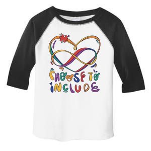 Choose To Include Autism Awareness Toddler Fine Jersey T-Shirt