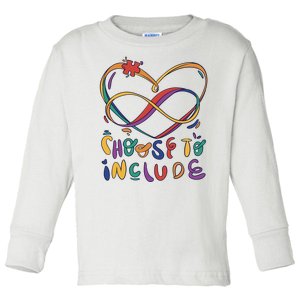 Choose To Include Autism Awareness Toddler Long Sleeve Shirt