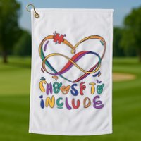 Choose To Include Autism Awareness Golf Towel
