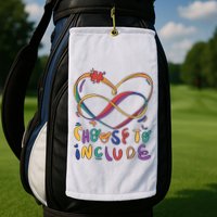 Choose To Include Autism Awareness Golf Towel