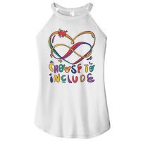 Choose To Include Autism Awareness Women's Perfect Tri Rocker Tank