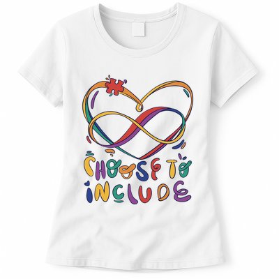 Choose To Include Autism Awareness Womens T-Shirt