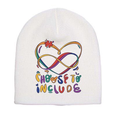 Choose To Include Autism Awareness Short Acrylic Beanie