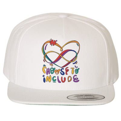 Choose To Include Autism Awareness Wool Snapback Cap