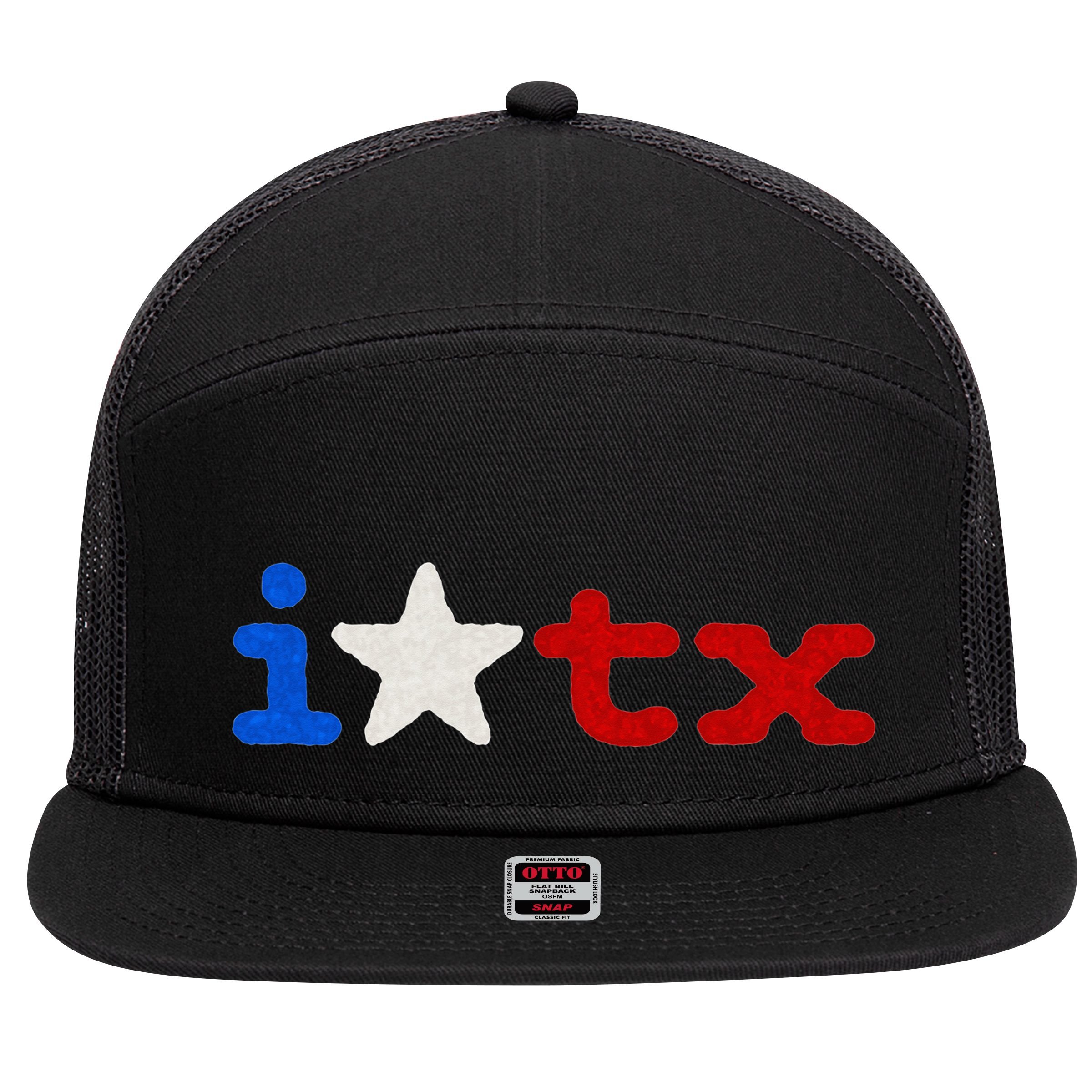Cute Texas  I love Texas Real Proud Texan 7 Panel Mesh Trucker Snapback Hat