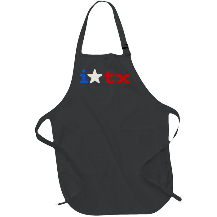 Cute Texas  I love Texas Real Proud Texan Full-Length Apron With Pockets