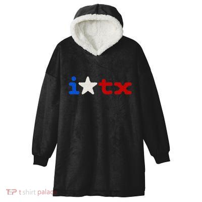 Cute Texas  I love Texas Real Proud Texan Hooded Wearable Blanket