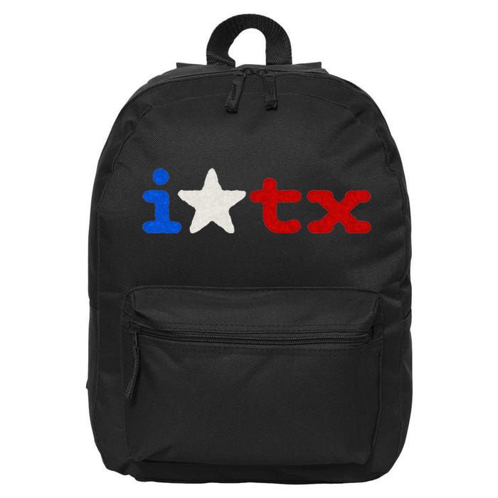 Cute Texas  I love Texas Real Proud Texan 16 in Basic Backpack