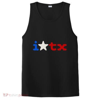 Cute Texas  I love Texas Real Proud Texan PosiCharge Competitor Tank