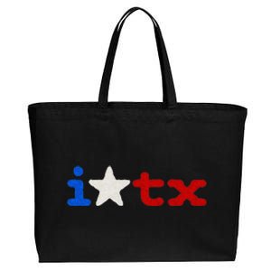 Cute Texas  I love Texas Real Proud Texan Cotton Canvas Jumbo Tote