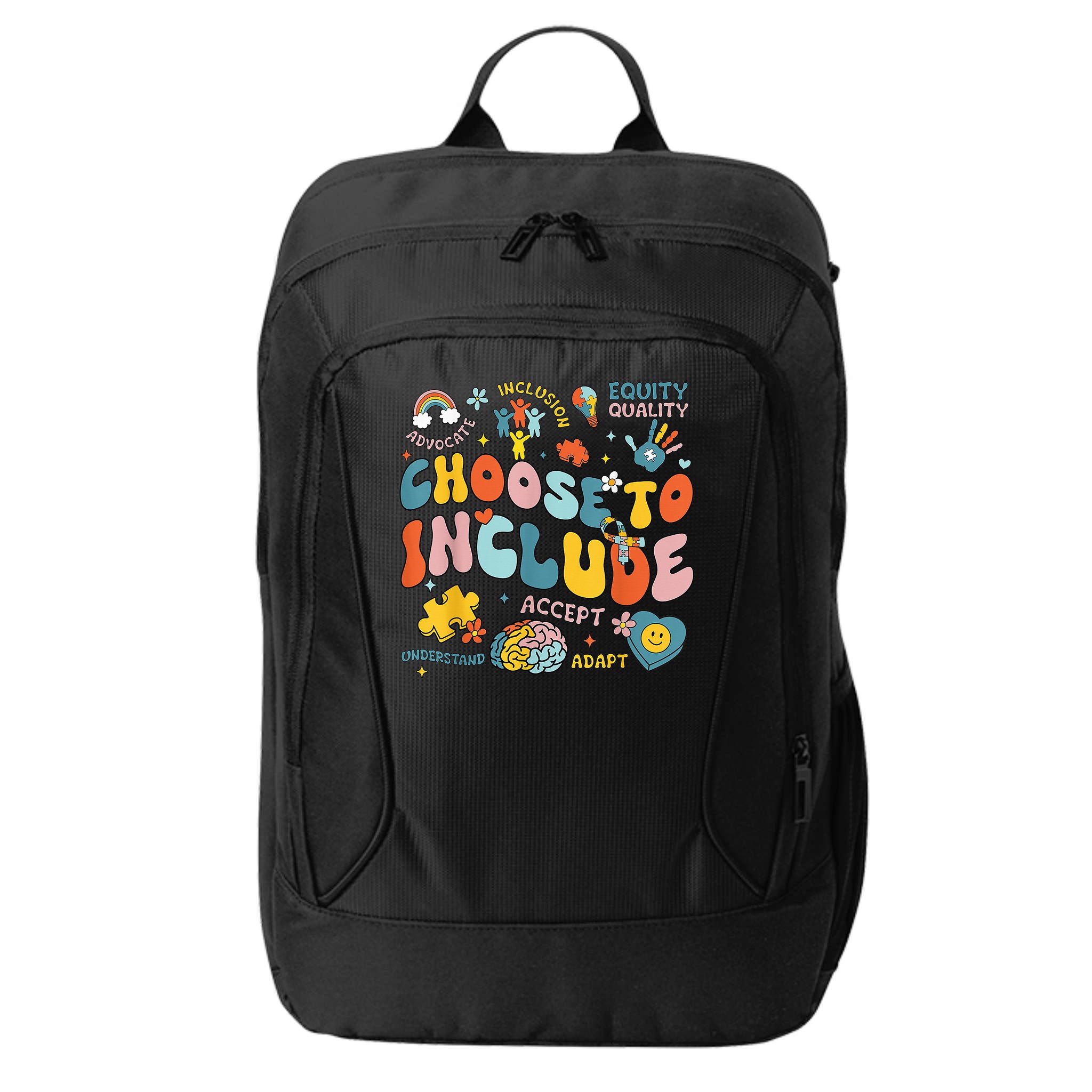 Choose To Include Inclusion Matters Autism Awareness Teacher City Backpack
