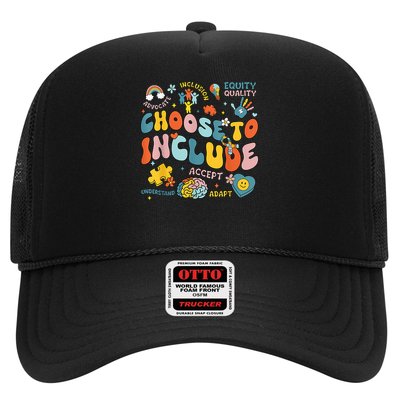 Choose To Include Inclusion Matters Autism Awareness Teacher Trucker Hat