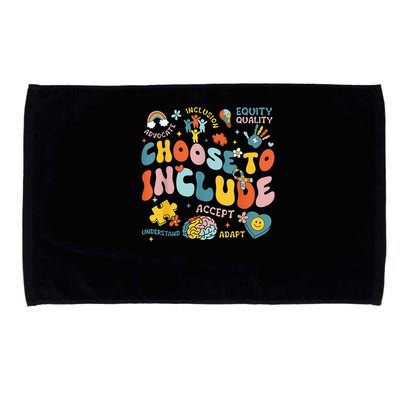 Choose To Include Inclusion Matters Autism Awareness Teacher Microfiber Hand Towel