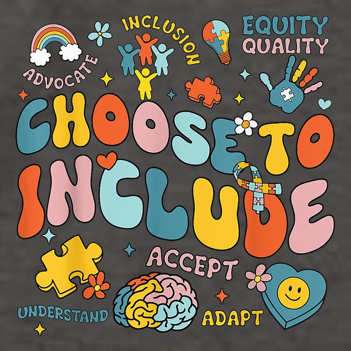 Choose To Include Inclusion Matters Autism Awareness Teacher Vector Backpack