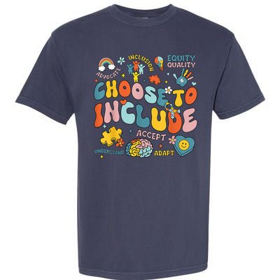 Choose To Include Inclusion Matters Autism Awareness Teacher Garment-Dyed Heavyweight T-Shirt