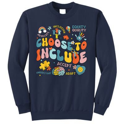 Choose To Include Inclusion Matters Autism Awareness Teacher Sweatshirt