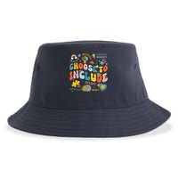 Choose To Include Inclusion Matters Autism Awareness Teacher Sustainable Bucket Hat