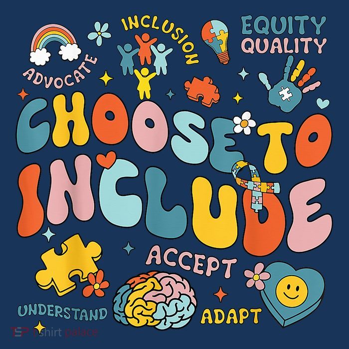 Choose To Include Inclusion Matters Autism Awareness Teacher Hooded Wearable Blanket
