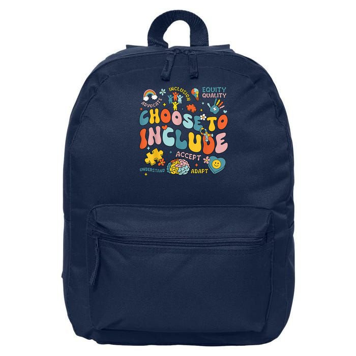 Choose To Include Inclusion Matters Autism Awareness Teacher 16 in Basic Backpack