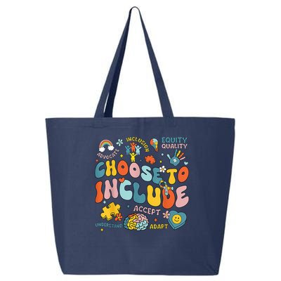 Choose To Include Inclusion Matters Autism Awareness Teacher 25L Jumbo Tote