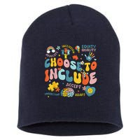 Choose To Include Inclusion Matters Autism Awareness Teacher Short Acrylic Beanie