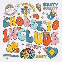 Choose To Include Inclusion Matters Autism Awareness Teacher Garment-Dyed Sweatshirt