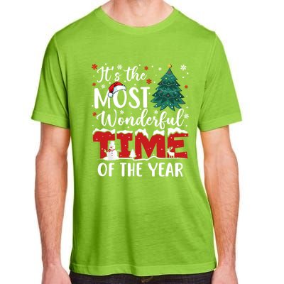 Christmas Trees ItS The Most Wonderful Time Of The Year Gift Adult ChromaSoft Performance T-Shirt