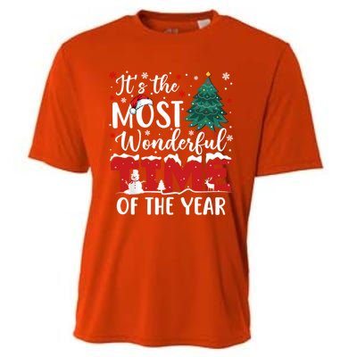 Christmas Trees ItS The Most Wonderful Time Of The Year Gift Cooling Performance Crew T-Shirt