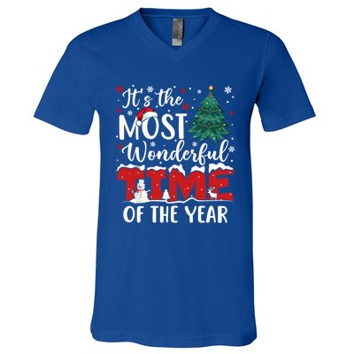 Christmas Trees ItS The Most Wonderful Time Of The Year Gift V-Neck T-Shirt